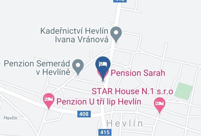 Znojmo - Pension Sara Maps