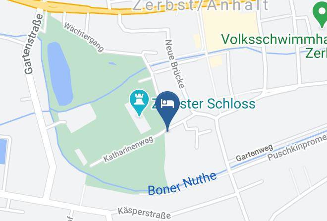 Anhalt Bitterfeld - Pension Schloswache Zerbst Maps