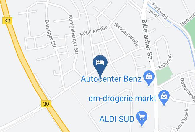 Biberach - Pension Schweizer Zimmervermietung Maps