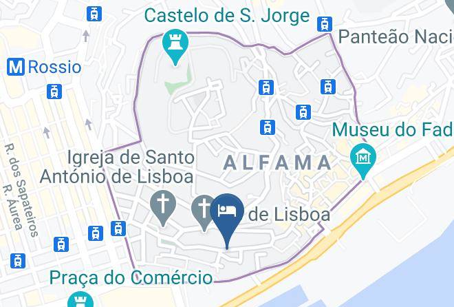 Lisbon - Pensao Sao Joao Da Praca Maps