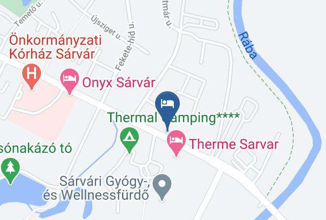 Sarvar - Pension Siesta Maps