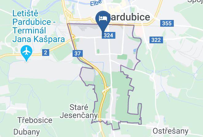 Pardubice - Pension Skylark Maps