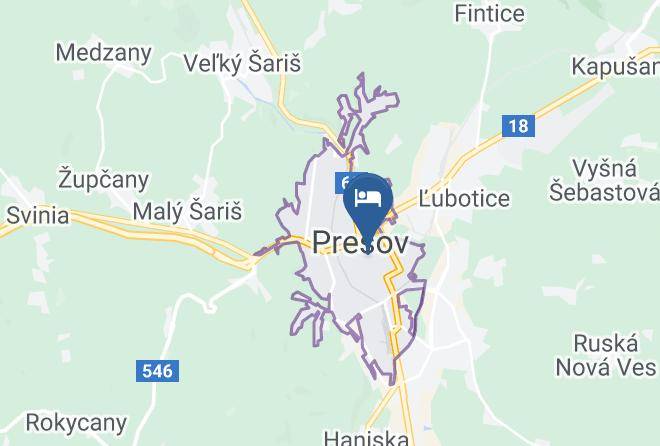 Presov - Pension Tavel Maps