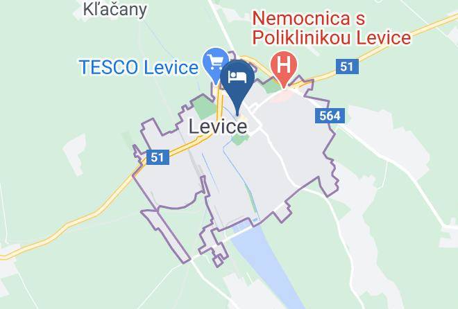 Levice - Pension Tilia Maps