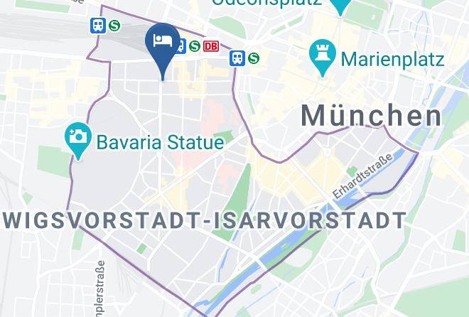 Munich District - Pension Tillo Maps