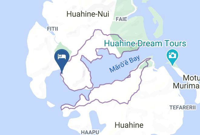 Huahine - Pension Tupuna Maps