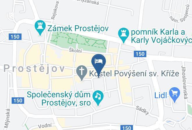Prostejov - Pension U Antonicka Maps