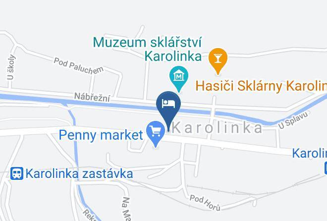 Vsetin - Pension U Becvy Maps