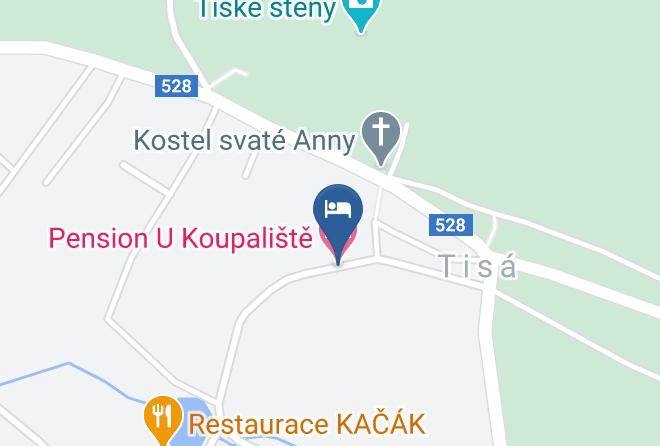 Usti Nad Labem - Pension U Koupaliste Maps