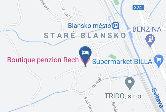 Blansko - Pension U Rechu Maps