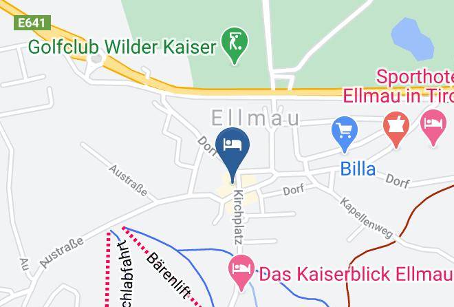 Kufstein - Pension Und Ferienwohnungen Postbauer Ellmau Am Wilden Kaiser Maps