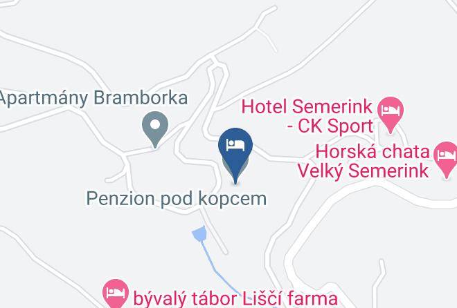 Jablonec Nad Nisou - Pension Under The Hill Maps