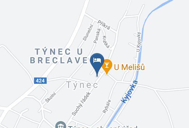 Breclav - Pension Under The Hill Maps