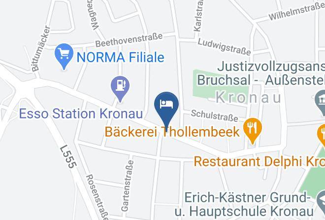 Karlsruhe - Pension Vanessa Maps