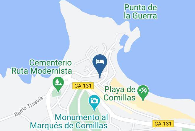 Comillas - Pension Vega De Pas Maps