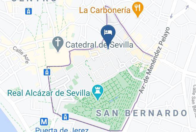 Seville - Pension Vergara Maps
