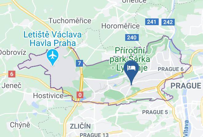 Prague - Pension Vetrnik Maps