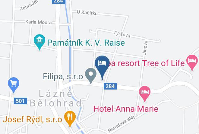 Jicin - Pension Vezicka Maps