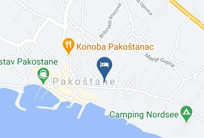 Pakostane - Pension Viko Maps