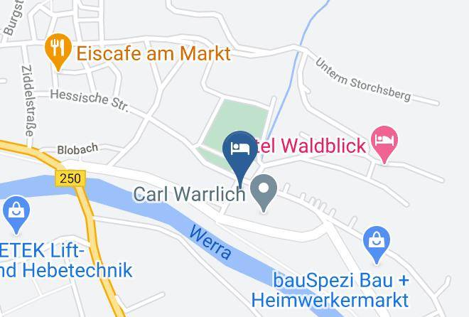 Wartburgkreis - Pension Weiherstrasse Maps