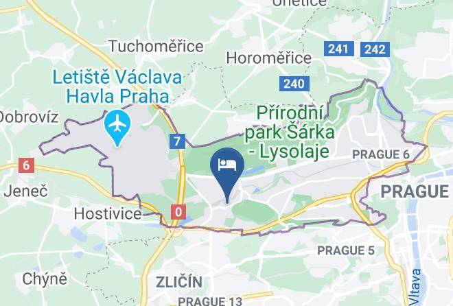 Prague - Pension Vetrny Mlyn Windmill Accommodation Prague Maps