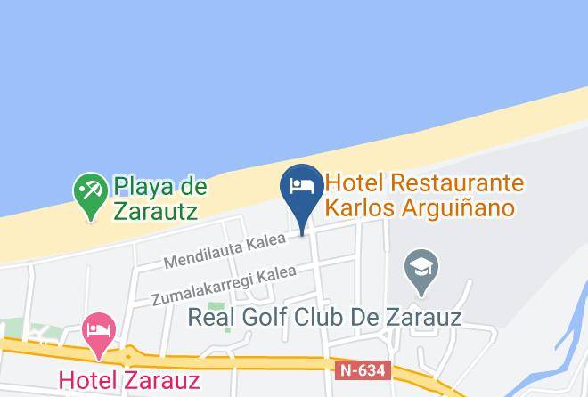 Gipuzkoa - Pension Zarauz Playa Maps