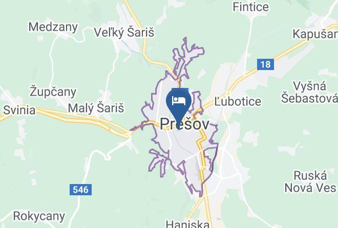 Presov - Pension Zenit Presov Maps