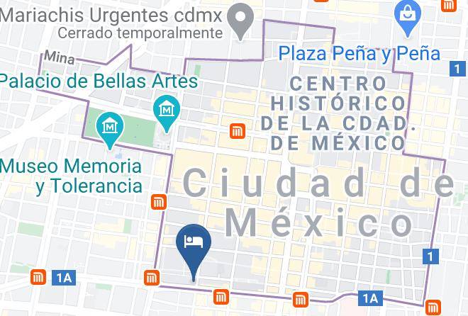 Cuauhtemoc - Pension Zocalo Maps