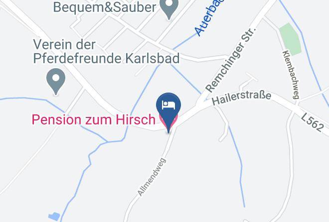 Karlsruhe - Pension Zum Hirsch Maps