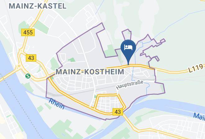 Wiesbaden - Pension Zum Rosengarten Maps
