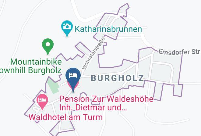 Marburg Biedenkopf - Pension Zur Waldeshohe Inh Dietmar Und Lydia Estor Maps
