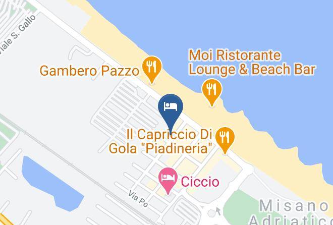 Rimini - Pensione Bianchi Maps