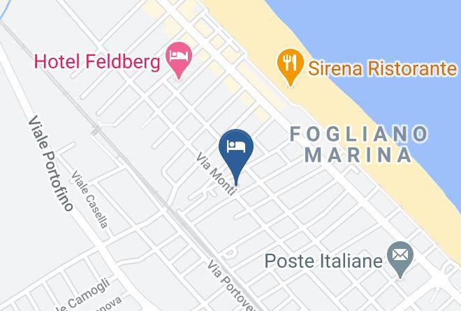 Rimini - Pensione Bordeaux Maps