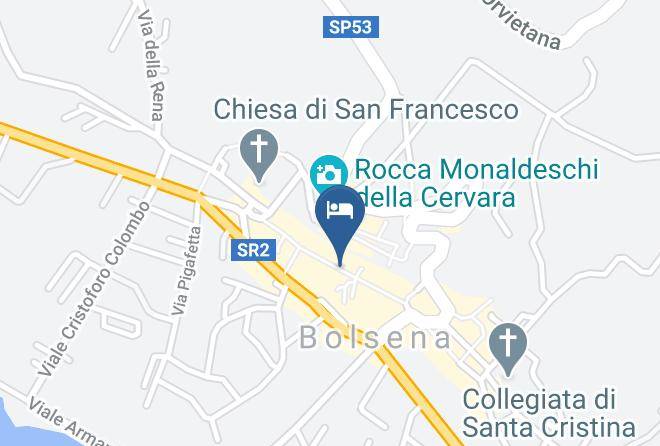 Viterbo - Pensione Italia Di Tavani Luigina Maps