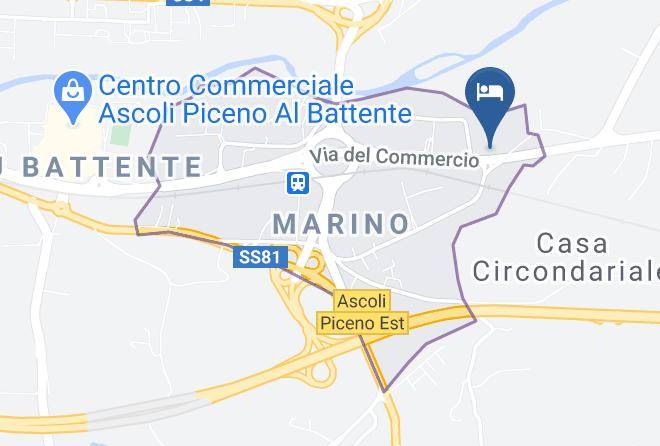 Ascoli Piceno - Pensione Le Dune Maps