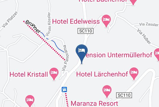 Bolzano - Pensione Wiesenrain In Val Pusteria Maps
