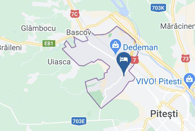 Pitesti - Pensiune Restaurant Avangarde Cazare Piteti Maps