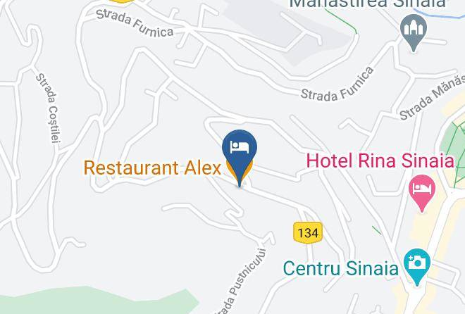 Sinaia - Pensiunea Alex Maps