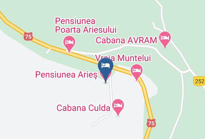 Arieeni - Pensiunea Aries Maps