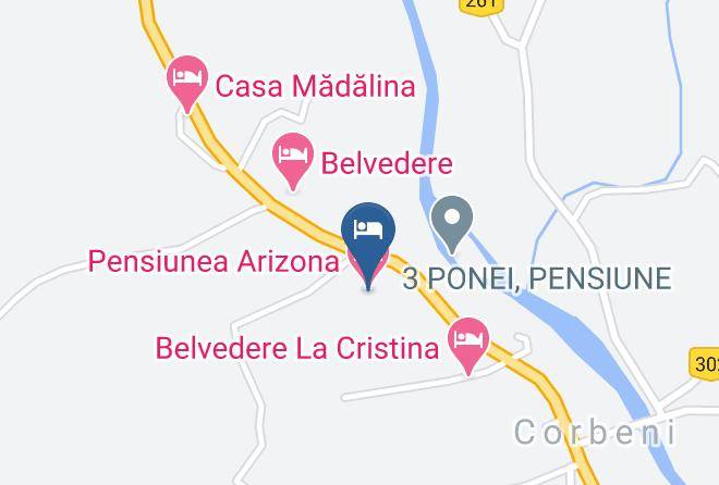 Corbeni - Pensiunea Arizona Maps
