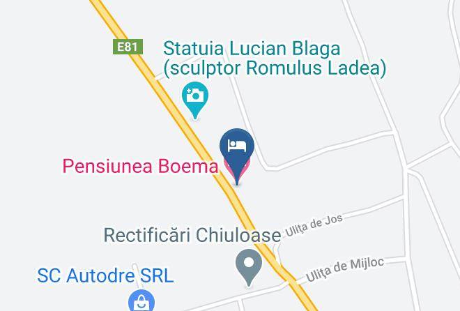 Sebes - Pensiunea Boema Maps