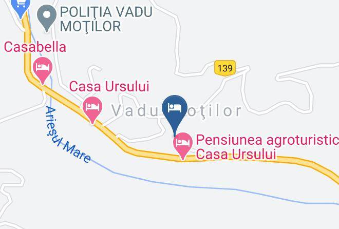 Vadu Motilor - Pensiunea Cabana Viselor Cazare Maps