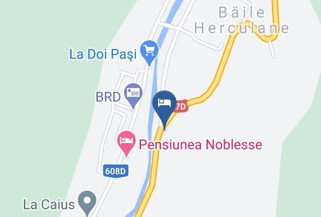 Baile Herculane - Pensiunea Cardinal Maps