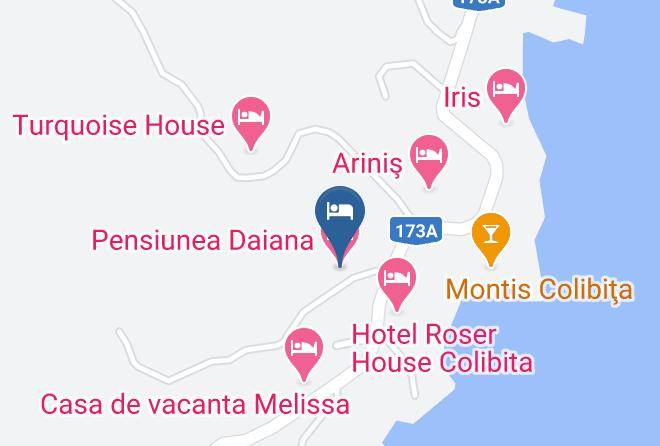 Bistrita Bargaului - Pensiunea Daiana Colibita Maps