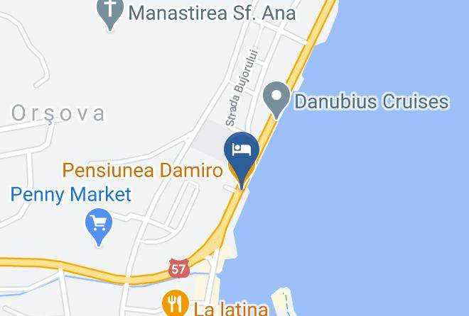 Orova - Pensiunea Damiro Maps