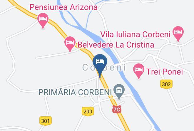 Corbeni - Pensiunea Dandu Maps