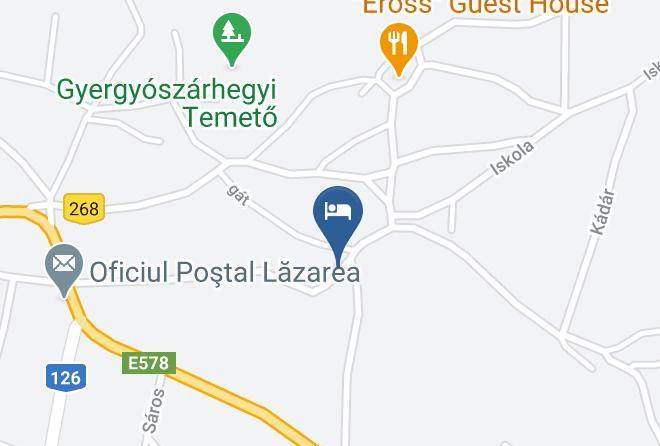 Lazarea - Pensiunea Fenyo Maps