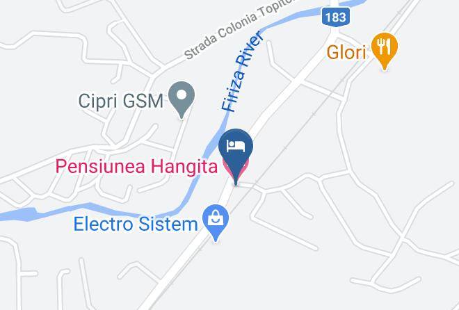 Baia Mare - Pensiunea Hangita Maps