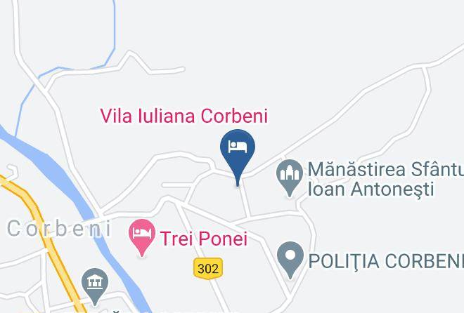Corbeni - Pensiunea Irina Maps