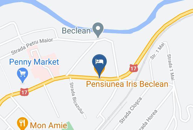 Beclean - Pensiunea Iris Beclean Maps